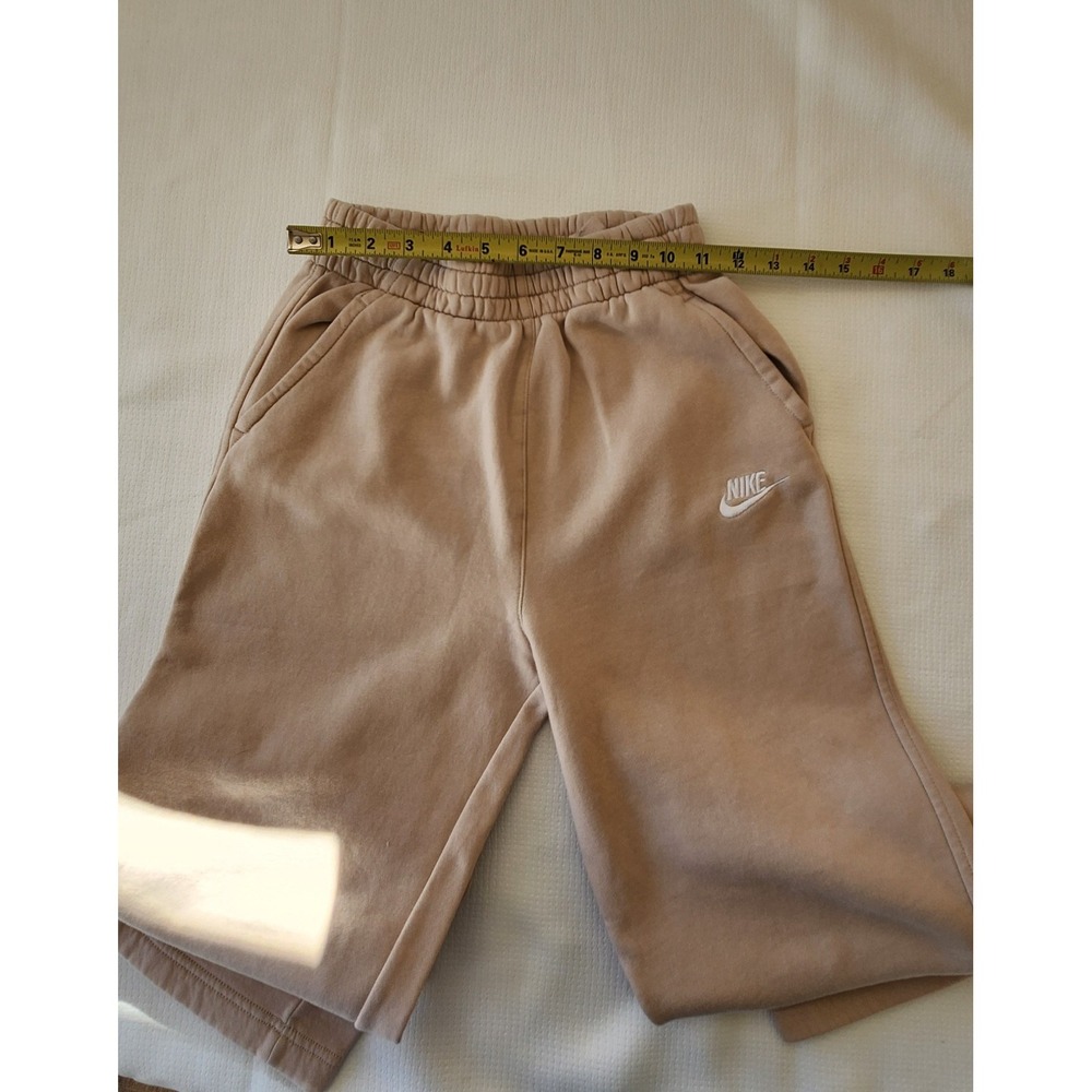 Nike Sweatpants Big Kids Girls Medium Baige  Wide Leg NSW Essentials 1 Packets - Picture 4 of 6